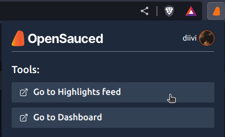 Quick Access to OpenSauced